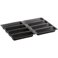 Sasa Demarle Flexipan® Air SF-01165 8 Compartment Rectangular Shape Silicone Bread Mold - 9 1/2" x 2 13/16" Cavities