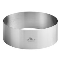 Fat Daddio's SSRD-8030 ProSeries 8" x 3" Stainless Steel Round Cake Ring