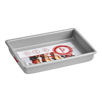 Fat Daddio's POB-9132 ProSeries 9" x 13" x 2" Rectangular Anodized Aluminum Straight Sided Cake Pan