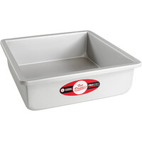 Fat Daddio's PSQ-993 ProSeries 9" x 9" x 3" Square Anodized Aluminum Straight Sided Cake Pan