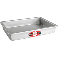 Fat Daddio's POB-11152 ProSeries 11" x 15" x 2" Rectangular Anodized Aluminum Straight Sided Cake Pan