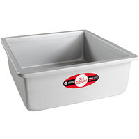 Fat Daddio's PSQ-10104 ProSeries 10" x 10" x 4" Square Anodized Aluminum Straight Sided Cake Pan