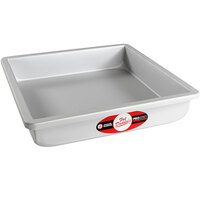 Fat Daddio's PSQ-10102 ProSeries 10" x 10" x 2" Square Anodized Aluminum Straight Sided Cake Pan