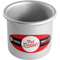 Fat Daddio's PCC-33 ProSeries 3" x 3" Round Anodized Aluminum Straight Sided Cheesecake Pan with Removable Bottom