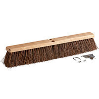 Carlisle 3621912400 Flo-Pac 24" Hardwood Push Broom Head with Palmyra Bristles