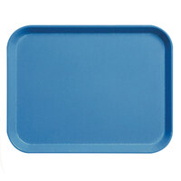 Cambro 3253CL142 Camlite 13" x 21" Blue Fiberglass Serving Tray - 12/Case