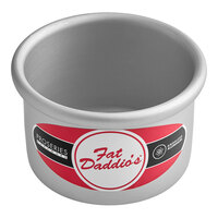 Fat Daddio's PCC-32 ProSeries 3" x 2" Round Anodized Aluminum Straight Sided Cheesecake Pan with Removable Bottom