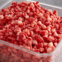 30 lb. IQF 3/8" Diced Strawberries