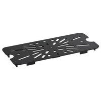 Vigor 1/3 Size Black Polycarbonate Drain Tray