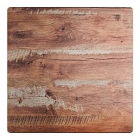 Lancaster Table & Seating Excalibur 36" x 36" Square Table Top with Textured Yukon Oak Finish