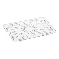 Vigor 1/2 Size Clear Polycarbonate Drain Tray