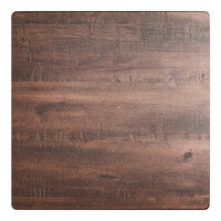 Lancaster Table & Seating Excalibur 36" x 36" Square Table Top with Textured Walnut Finish