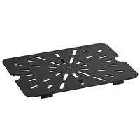 Vigor 1/2 Size Black Polycarbonate Drain Tray