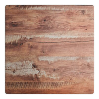 Lancaster Table & Seating Excalibur 24" x 24" Square Table Top with Textured Yukon Oak Finish