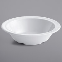 Acopa Foundations 12 oz. White Narrow Rim Melamine Bowl - 12/Case