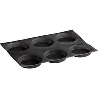 Sasa Demarle Flexipan® Air SF-2217 Silicone 6 Compartment Bread Mold - 4 1/8" x 4 1/8" x 3/4" Cavities