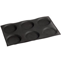 Sasa Demarle Flexipan® Air SF-1548 Silicone 6 Compartment Bread Mold - 5 15/16" x 5 15/16" x 9/16" Cavities