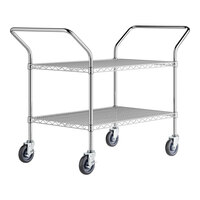 Regency 24" x 46" Two Shelf Chrome Heavy Duty Utility Cart