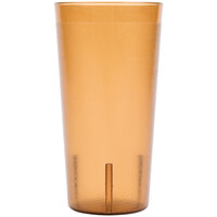 Cambro 2000P153 Colorware 22 oz. Amber Customizable SAN Plastic Tumbler - 72/Case