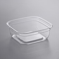 Fabri-Kal SQ8 TruWare 8 oz. Square Recycled PET Deli Container - 600/Case