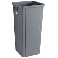 Lavex 23 Gallon Gray Square Trash Can