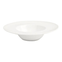 Front of the House Catalyst 5 3/4" European White Round Porcelain Saucer - 12/Case