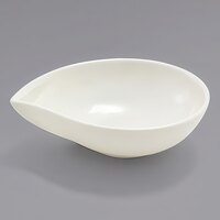 Front of the House DBO071BEP23 Catalyst 5 oz. European White Teardrop Porcelain Ramekin - 12/Case