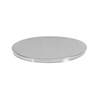 Front of the House TCV001BSS13 Soho 3" Brushed Stainless Steel Round Lid for 3" Diameter Ramekins and Creamers - 12/Case