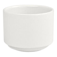 Front of the House Catalyst 6 oz. European Stackable White Round Porcelain Ramekin - 12/Case