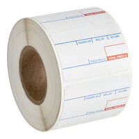 PointPlus White Pre-Printed Permanent Direct Thermal Label Equivalent to Cardinal Detecto 6600-3001 - 700/Roll