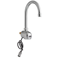 Waterloo Wall Mount Hands-Free Sensor Faucet with 6 3/16" Gooseneck Spout