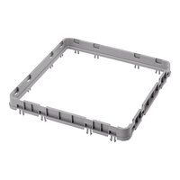 Cambro E3151 Soft Gray Full Size Camrack Extender with Closed Sides