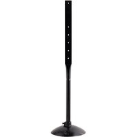 Lavex 50 1/4" Black 25 lb. Post with Weighted Base for Parking Lot Sign