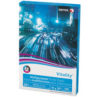 Xerox 3R03761 Vitality 11" x 17" Bright White Ream of Multi-Purpose 20 lb. Print Paper - 500 Sheets