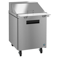 Hoshizaki SR27A-12M 27" 1 Door Mega Top Stainless Steel Refrigerated Sandwich Prep Table