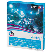 Xerox 3R02047RM Vitality 8 1/2" x 11" Bright White Ream of Multi-Purpose 20 lb. Print Paper - 500 Sheets