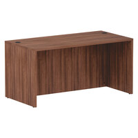 Alera ALEVA216030WA Valencia 59 1/8" x 29 1/2" Walnut Straight Desk Shell