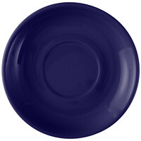 Tuxton BCE-066 6 3/4" Cappuccino China Saucer - Cobalt - 24/Case