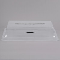 Cal-Mil 329-12 Clear Standard Rectangular Bakery Tray Cover with Long Hinge - 12" x 20" x 4"