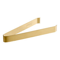 room360 BUT021GOS23 7" Matte Brass Brushed Stainless Steel Tongs