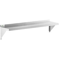 Regency 18 Gauge Stainless Steel 12" x 60" Solid Wall Shelf