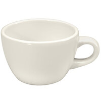 Oneida Buffalo Cream White Ware by 1880 Hospitality F9010000520 8 oz. Rolled Edge Porcelain Mohawk Cup - 36/Case