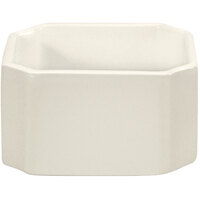 Oneida Buffalo Cream White Ware by 1880 Hospitality F9010000906 3 1/4" x 2 5/8" Rolled Edge Porcelain Sugar Caddy - 36/Case