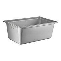 Vollrath 30088 Super Pan Full Size 8" Deep Heavy-Duty Stainless Steel Transport Pan - 20 Gauge