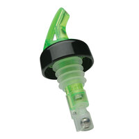 Precision Pours 34 SG C 0.75 oz. Shamrock Green Measured Liquor Pourer with Collar - 12/Pack