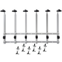 Precision Pours WM 1 1/8 oz MO Rack & Pour 1.125 oz. Wall Mount 6 Bottle Measured Liquor Pourer and Rack System