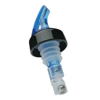 Precision Pours 58 BL C 0.625 oz. Ocean Blue Measured Liquor Pourer with Collar - 12/Pack