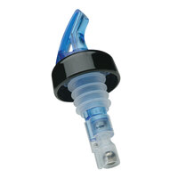 Precision Pours 200 BL C 2 oz. Ocean Blue Measured Liquor Pourer with Collar - 12/Pack