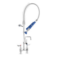 Waterloo 1.15 GPM Low Profile Deck-Mounted Pre-Rinse Faucet with 4" Centers and 8" Add-On Faucet