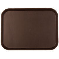 Cambro 1216CT138 Camtread® 12" x 16" Tavern Tan Non-Skid Serving Tray - 12/Case